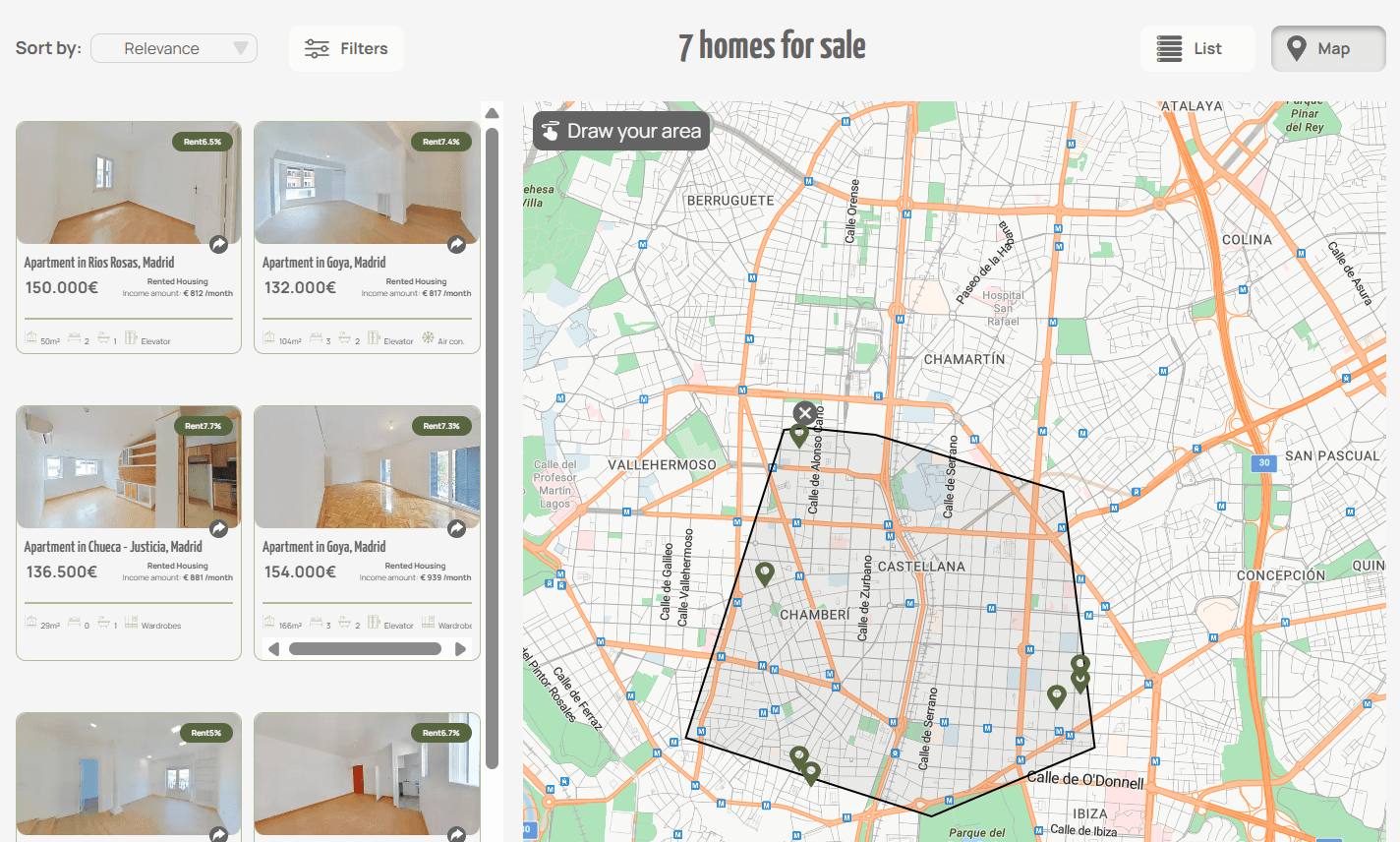 Real Estate, Map, Login, Analytics, SEO